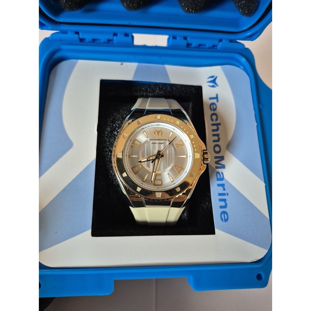 New TechnoMarine Lusso Mare Men's Watch - 44mm, Gold (TM-225031)